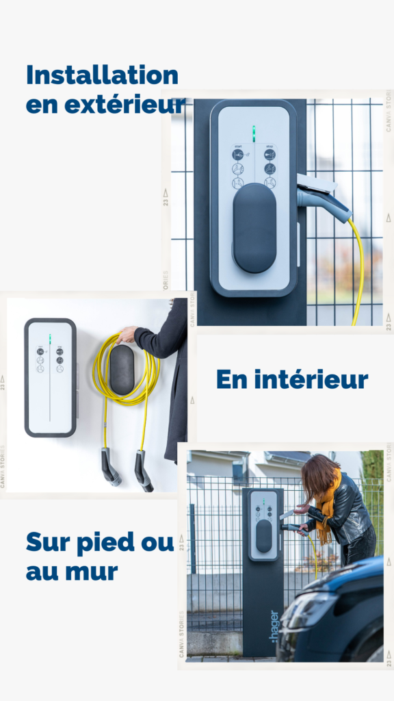 Borne de charge HAGER présentation