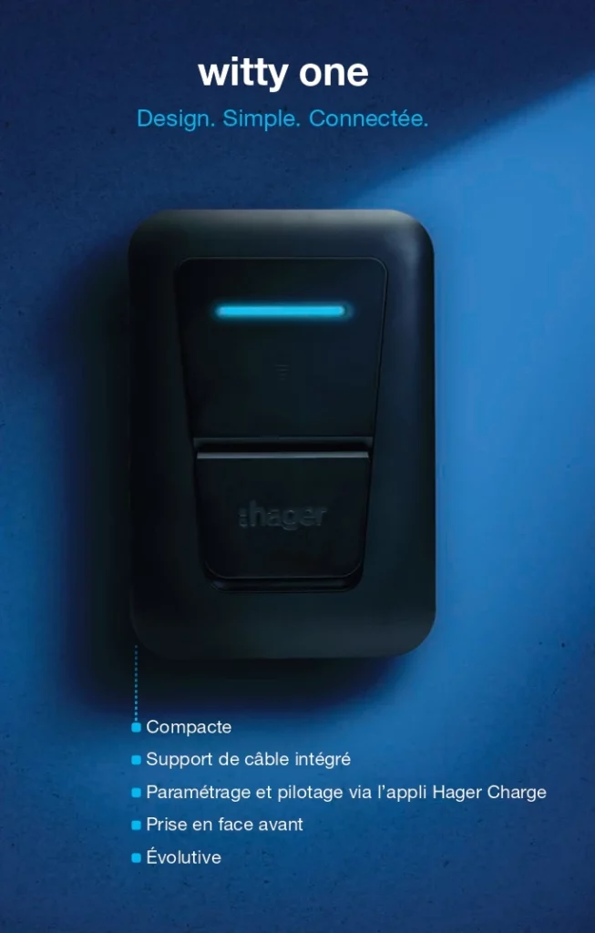 Nouvelle borne de charge HAGER WITTY ONE